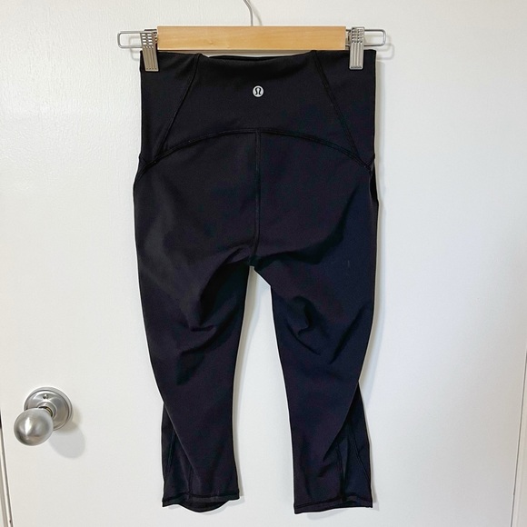 Lululemon Train Times High Rise Crop (17") Leggings Black size 4 - Picture 9 of 16